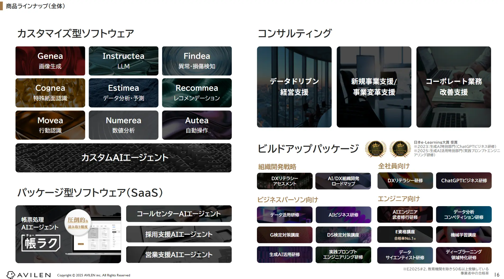 AVILENのケイパビリティです